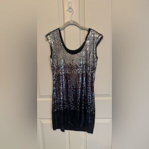 White House Black Market Ombré Sequin Dress